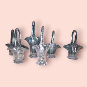 Elegant Glass Basket Set